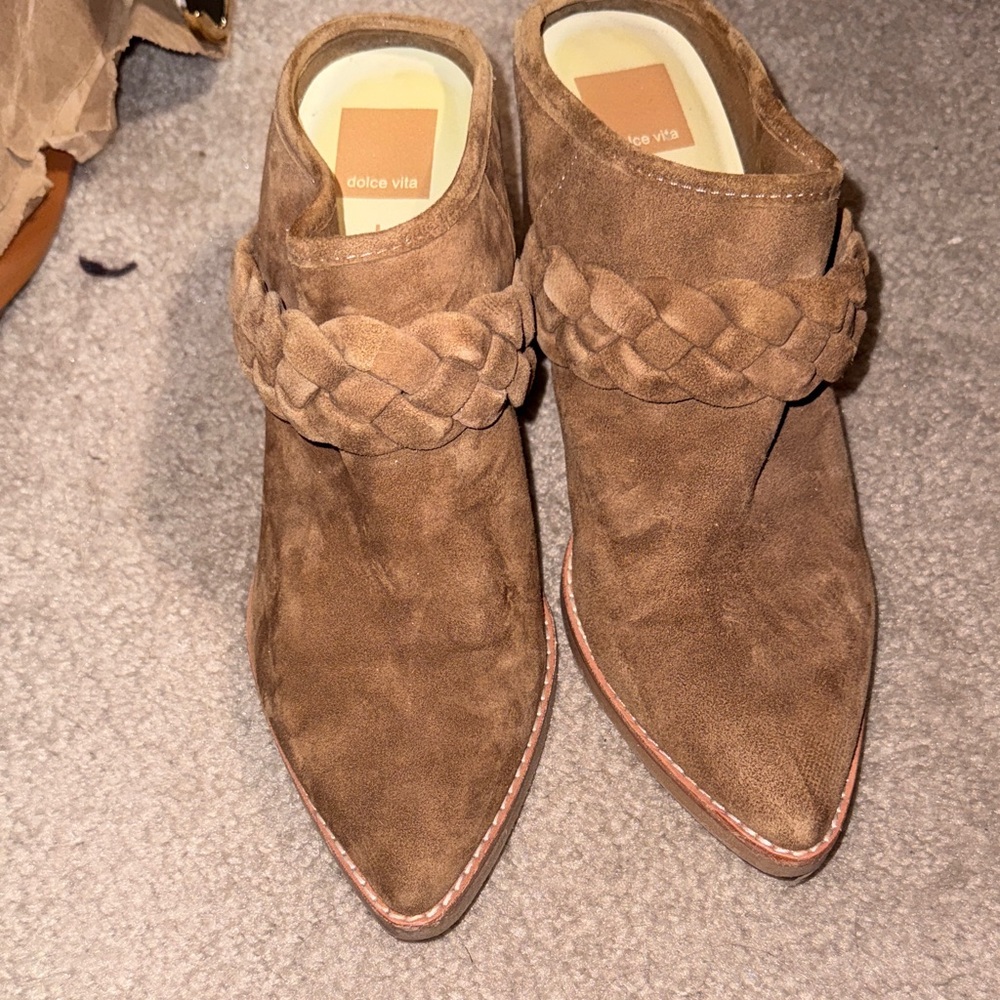 Dolce Vita Tan Ankle Booties